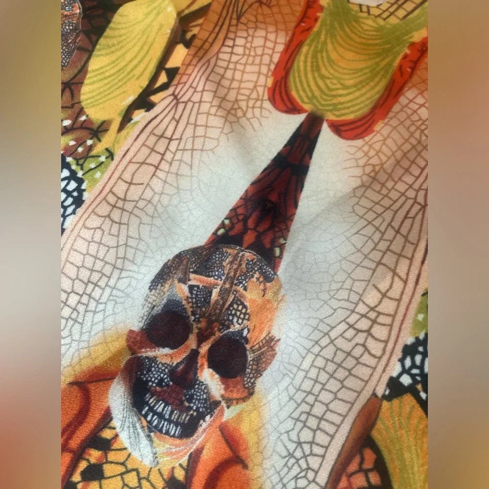 Authentic Alexander McQueen Extra Large Silk Scarf Shawl - Plato’s Atlantis Era